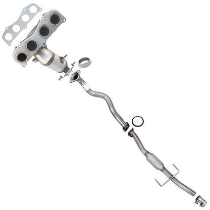 2004-2005 Toyota RAV4 2.4L Front Exhaust Manifold Converter with Front Pipe and Rear Catalytic Converter Kit