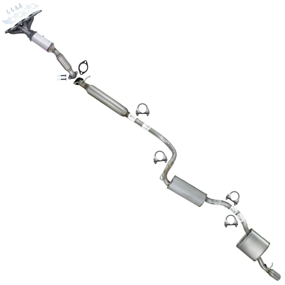 2009-2010 Ford Focus 2.0L Complete Exhaust System Kit | EPA Approved