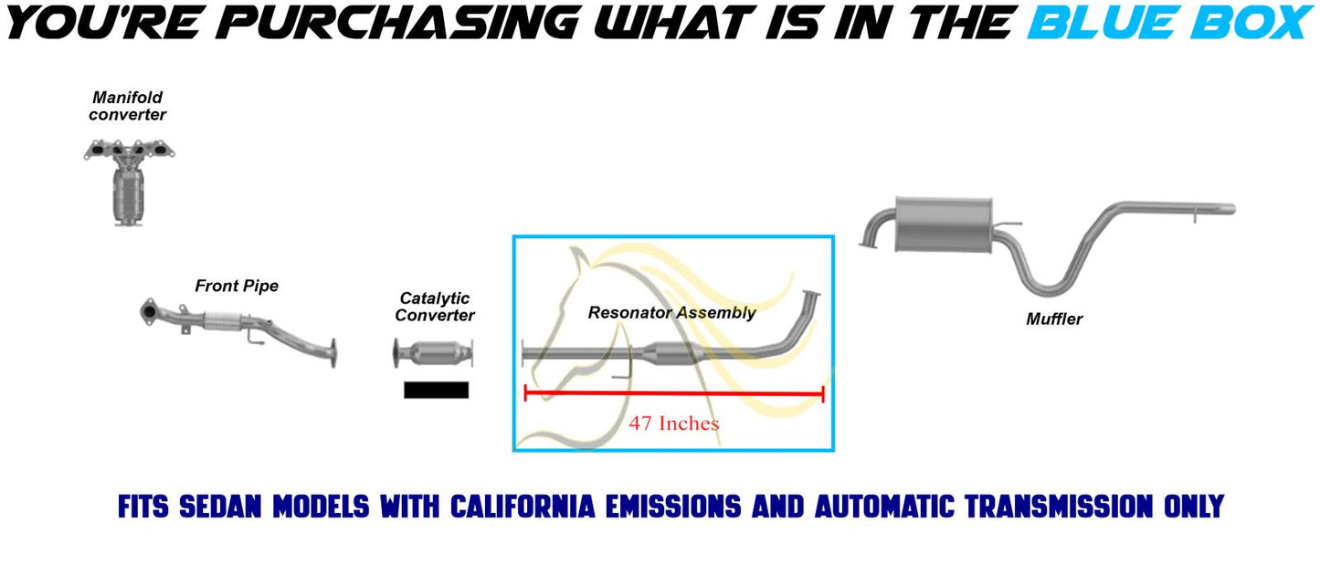 2007-2010 Hyundai Elantra 2.0L SEDAN Exhaust Resonator Assembly