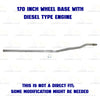 2010-2012 Mercedes-Benz Sprinter 2500 3.0L 170" WB Stainless Steel Exhaust Muffler and Tail Pipe Kit