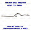 2010-2012 Mercedes-Benz Sprinter 2500 3.0L 144" WB Stainless Steel Exhaust Muffler and Tail Pipe Kit