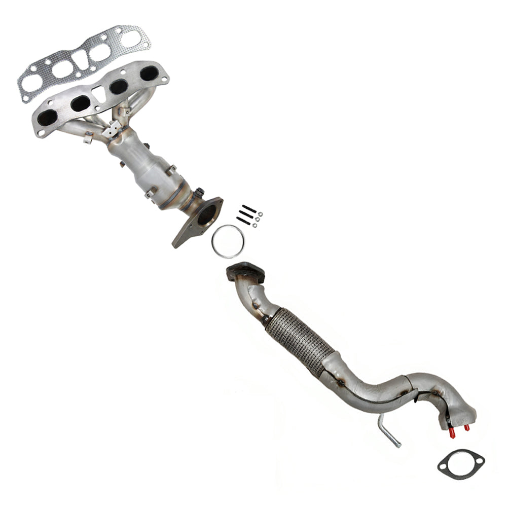 2008-2013 Nissan Rogue 2.5L Exhaust EPA-Approved Manifold Catalytic with Front Pipe Kit