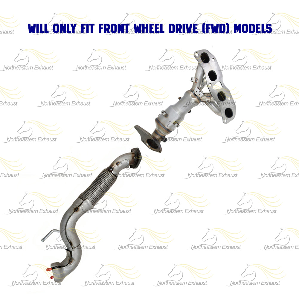 2008-2013 Nissan Rogue 2.5L Exhaust EPA-Approved Manifold Catalytic with Front Pipe Kit