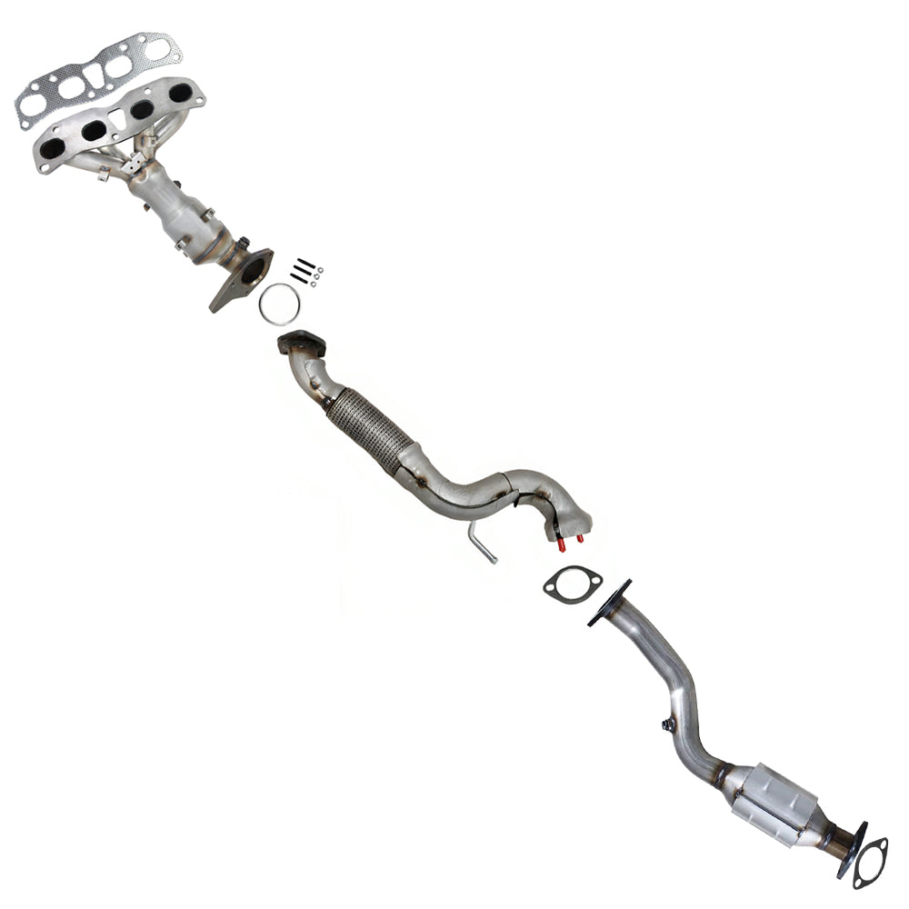 2008-2013 Nissan Rogue 2.5L EPA Manifold with Front Pipe and Rear Catalytic Kit
