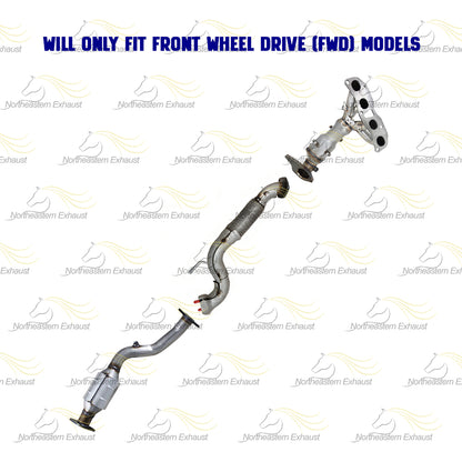 2008-2013 Nissan Rogue 2.5L EPA Manifold with Front Pipe and Rear Catalytic Kit