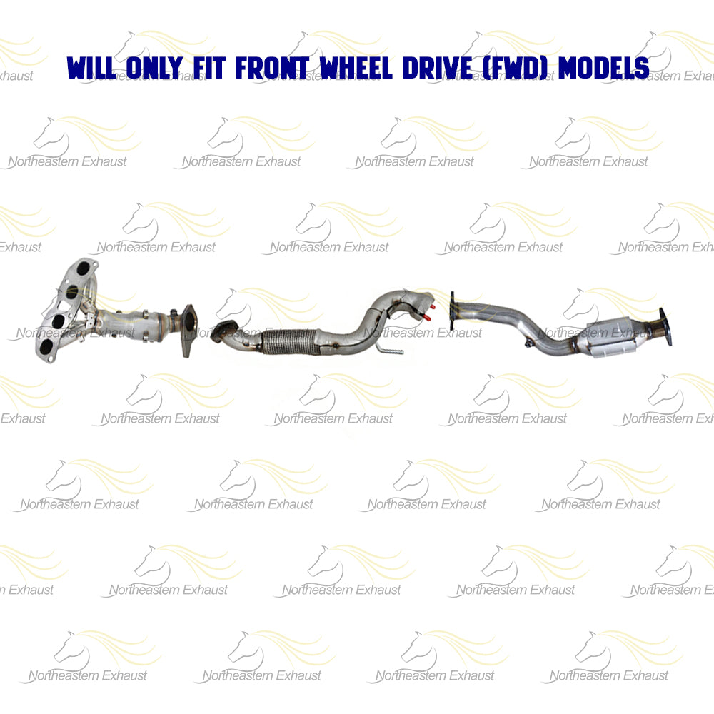 2008-2013 Nissan Rogue 2.5L EPA Manifold with Front Pipe and Rear Catalytic Kit