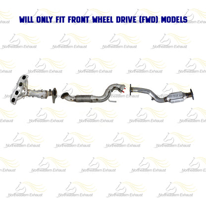 2008-2013 Nissan Rogue 2.5L EPA Manifold with Front Pipe and Rear Catalytic Kit