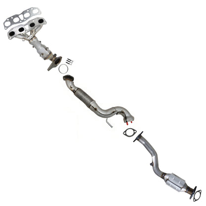 2014-2015 Nissan Rogue Select 2.5L Exhaust Manifold Catalytic Converters and Front Pipe | EPA Approved | FWD