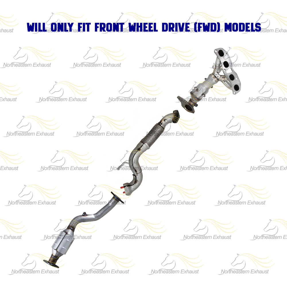 2014-2015 Nissan Rogue Select 2.5L Exhaust Manifold Catalytic Converters and Front Pipe | EPA Approved | FWD