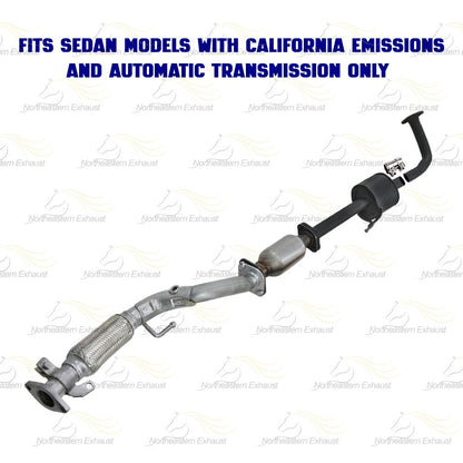 2007-2010 Hyundai Elantra 2.0L Front Exhaust Pipe, Catalytic Converter and Resonator | EPA Approved | SEDAN | California Emissions | Automatic Transmission