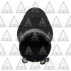One Powder Coated Black Exhaust Tip 2.5" Inlet | 4" Outlet | 12" Long