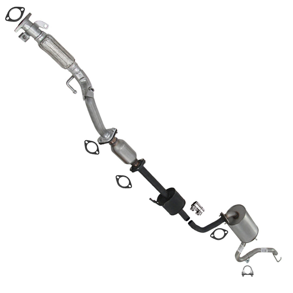 2007-2010 Hyundai Elantra 2.0L Front Exhaust Pipe, Catalytic Converter, Resonator and Muffler | EPA Approved