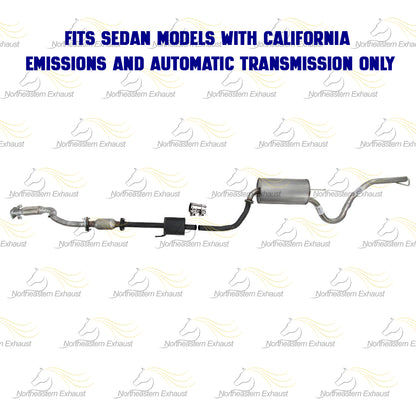 2007-2010 Hyundai Elantra 2.0L Front Exhaust Pipe, Catalytic Converter, Resonator and Muffler | EPA Approved