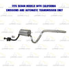 2007-2010 Hyundai Elantra 2.0L Exhaust Resonator Pipe and Muffler Assembly Kit