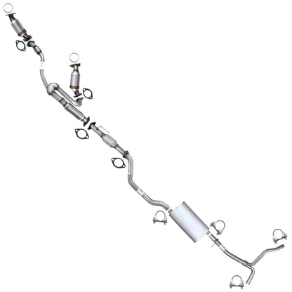 2015-2016 GMC Acadia 3.6L Front and Rear Catalytic Converter, Pipes and Muffler System Kit | EPA Approved