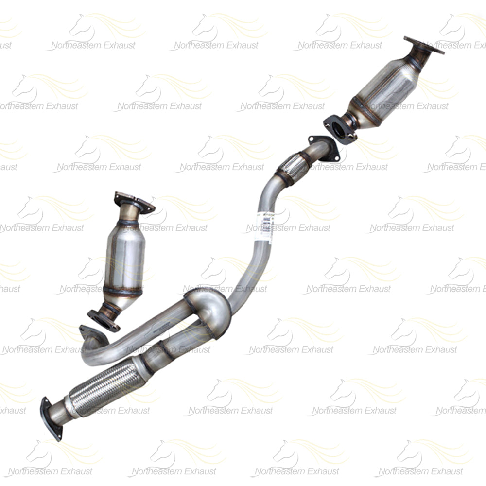 2015-2016 GMC Acadia 3.6L Front and Rear Catalytic Converter, Pipes and Muffler System Kit | EPA Approved