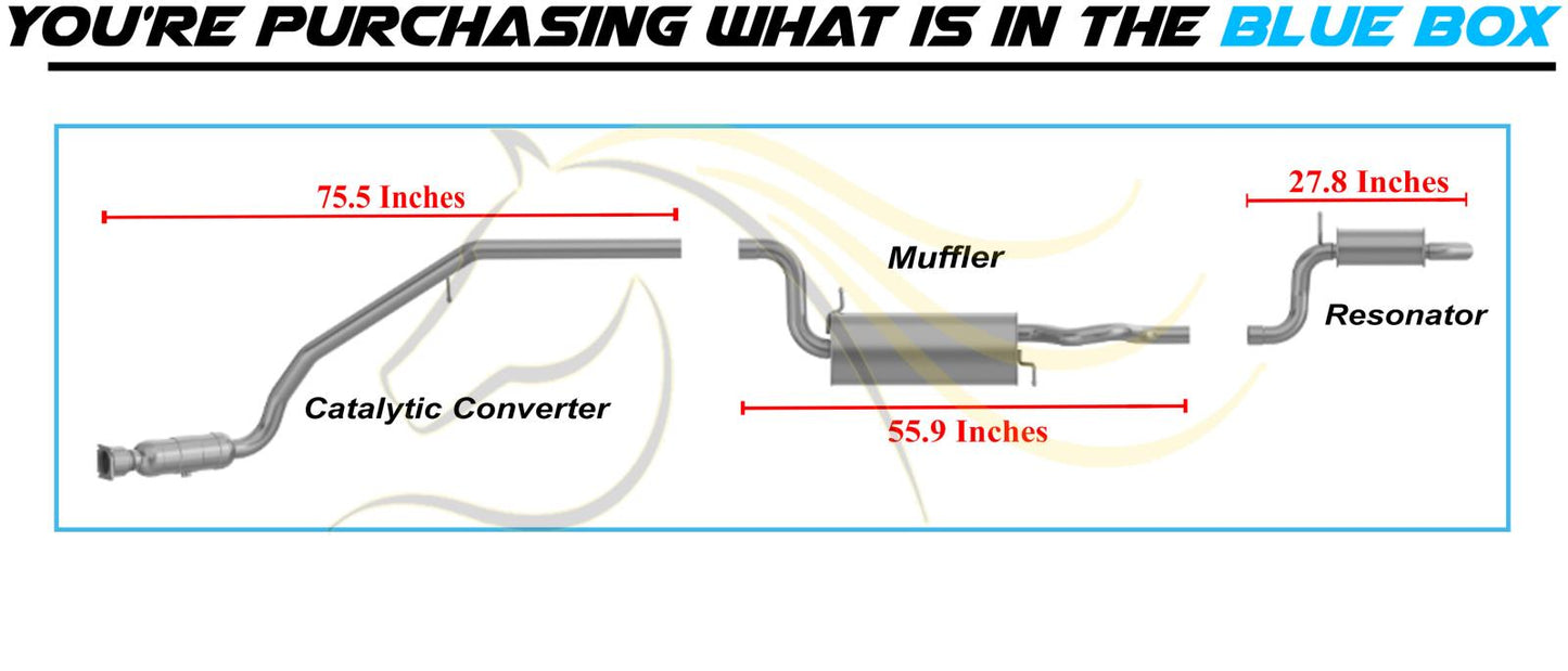 Complete Exhaust System for 2008-2010 Town & Country 3.3L | 2008-2010 Dodge Grand Caravan 3.3L