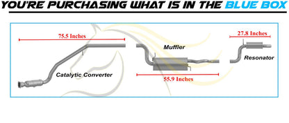 Complete Exhaust System for 2008-2010 Town & Country 3.3L | 2008-2010 Dodge Grand Caravan 3.3L