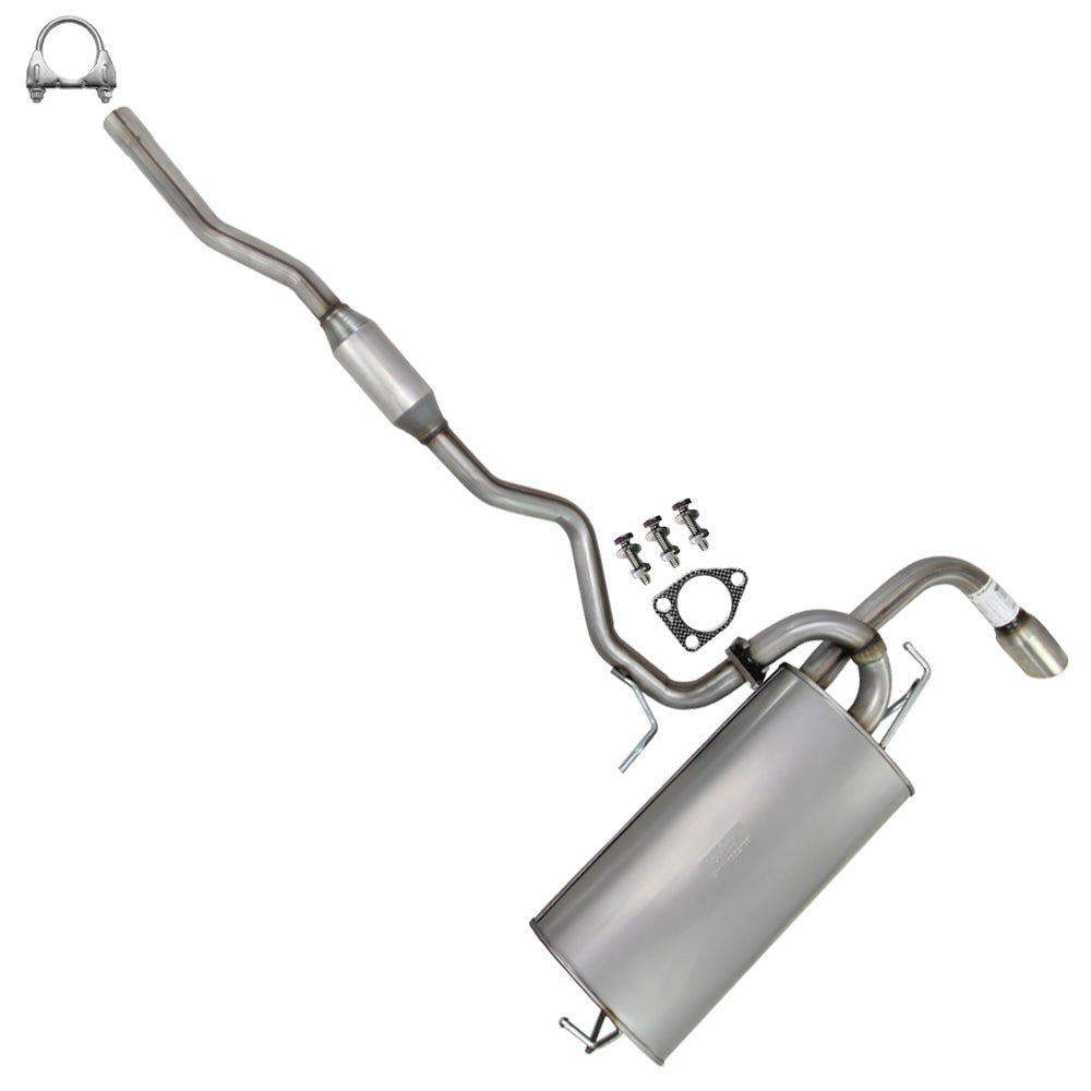2011-2019 Mitsubishi Outlander Sport 2.0L Exhaust Resonator Pipe and Muffler Kit | 4WD (Four-Wheel Drive)