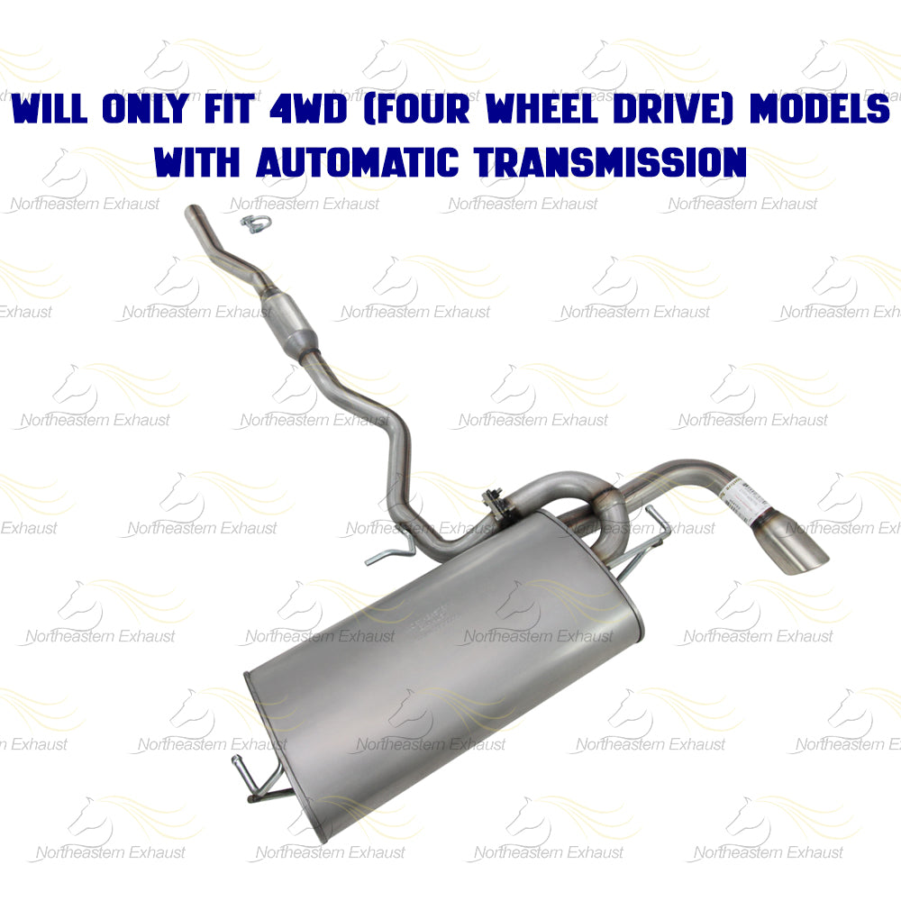2011-2019 Mitsubishi Outlander Sport 2.0L Exhaust Resonator Pipe and Muffler Kit | 4WD (Four-Wheel Drive)
