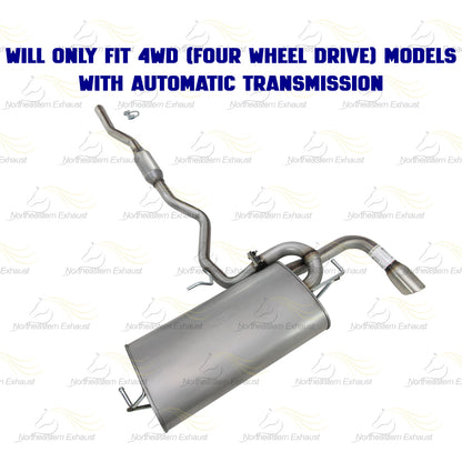 2011-2019 Mitsubishi Outlander Sport 2.0L Exhaust Resonator Pipe and Muffler Kit | 4WD (Four-Wheel Drive)