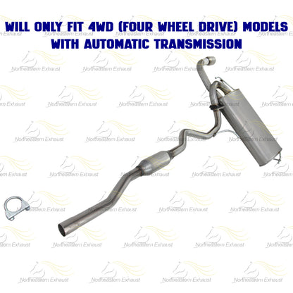 2011-2019 Mitsubishi Outlander Sport 2.0L Exhaust Resonator Pipe and Muffler Kit | 4WD (Four-Wheel Drive)