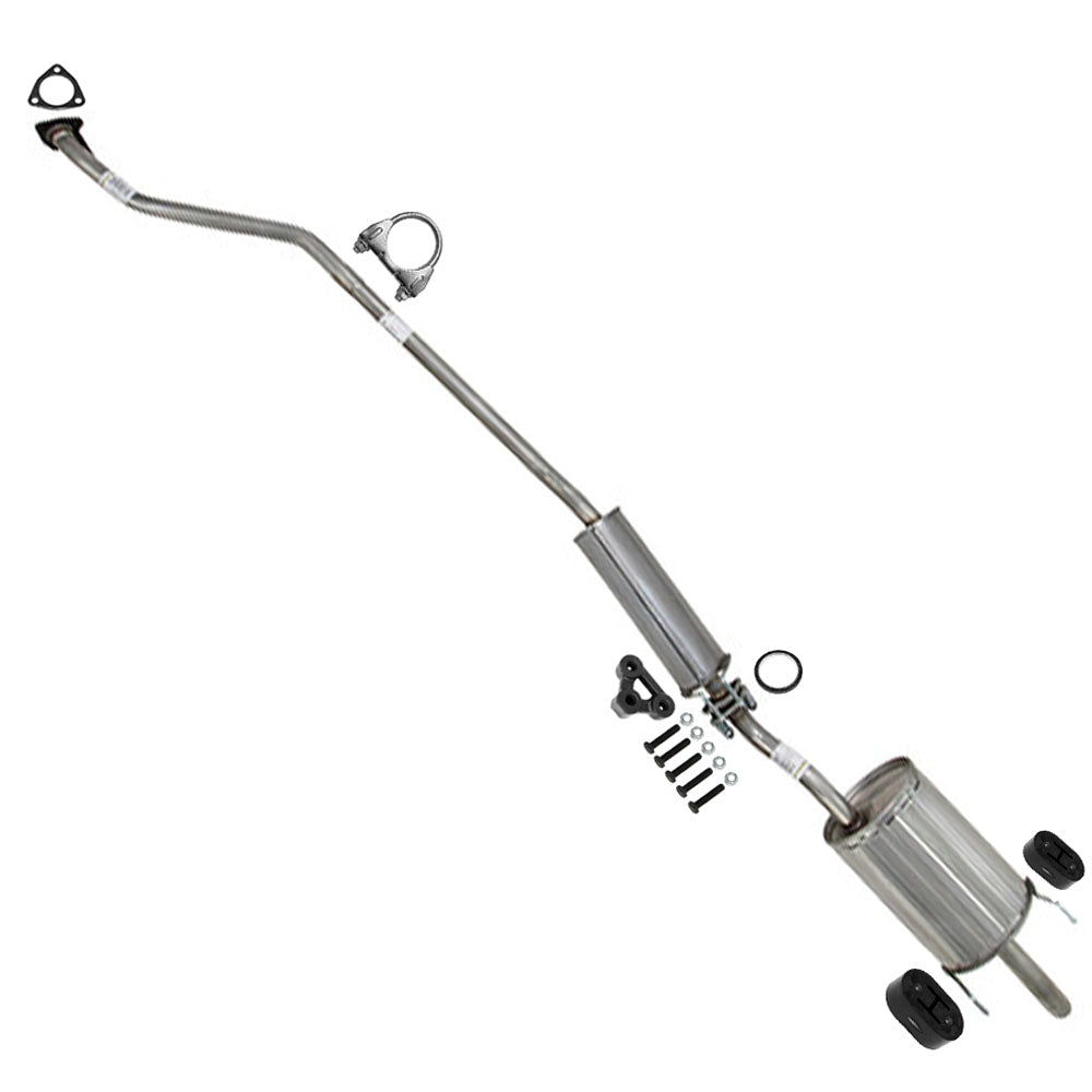 Resonator and Muffler Exhaust for 2001-2005 Honda Civic 1.7L and 2001-2003 Acura EL 1.7L