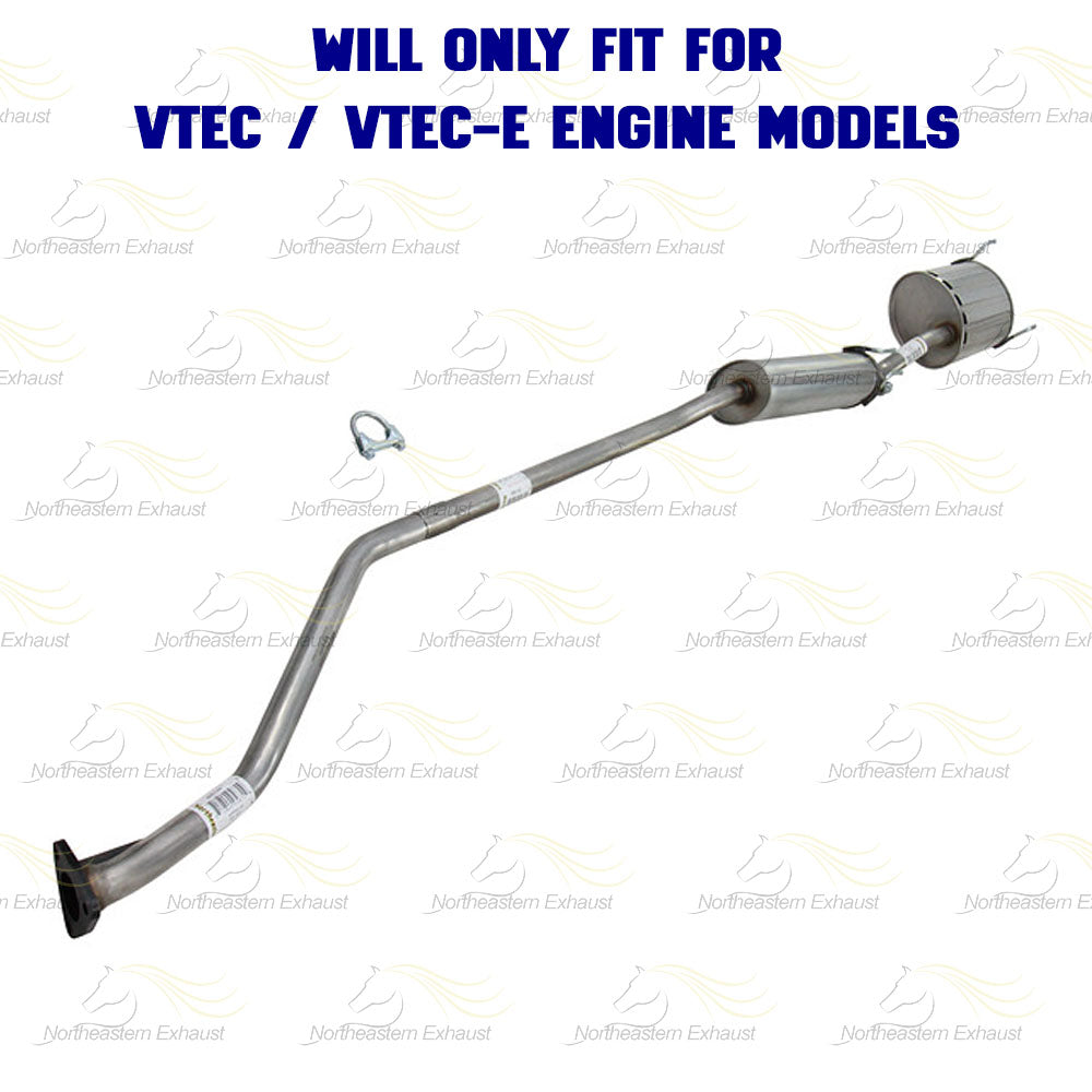 Catalytic, Resonator, and Muffler for 2001-2005 Honda Civic 1.7L - For GX and EX/VTEC and VTEC-E