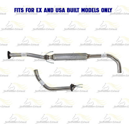 1992-1994 Honda Civic 1.6L Exhaust Resonator Pipe Assembly | USA-Built model