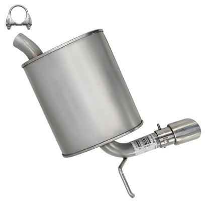 Stainless Steel Driver Side Exhaust Muffler with Tip for 2007-2010 Ford Edge 3.5L | 2007-2010Lincoln MKX 3.5L