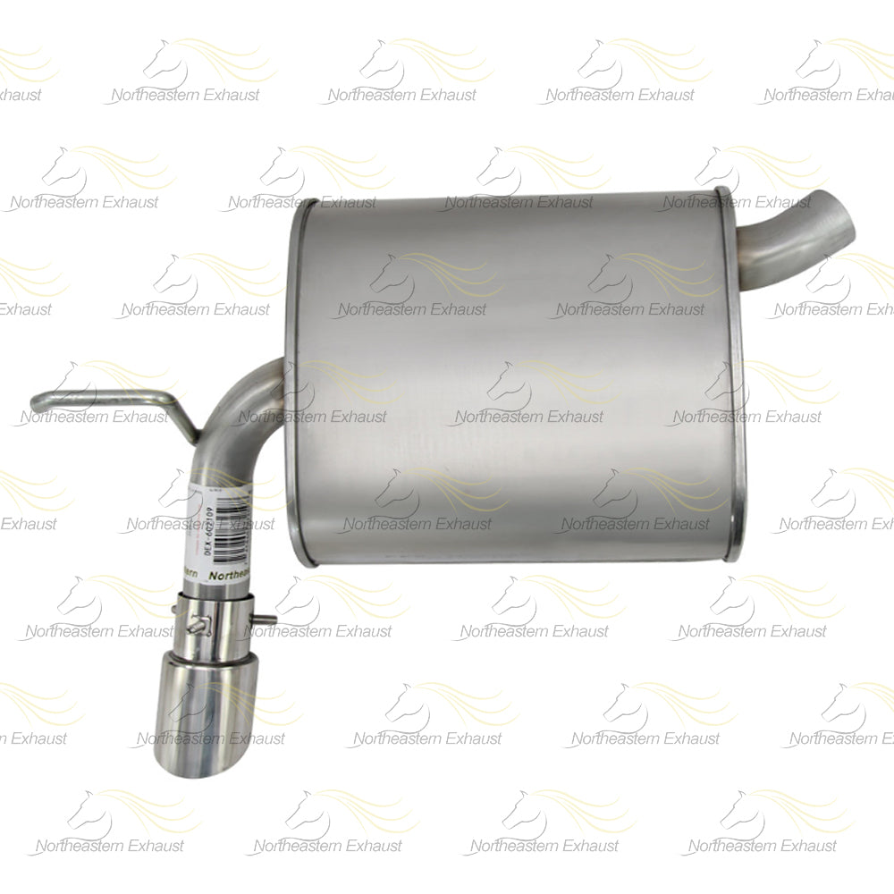 Stainless Steel Driver Side Exhaust Muffler with Tip for 2007-2010 Ford Edge 3.5L | 2007-2010Lincoln MKX 3.5L