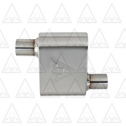 Stainless Steel Performance Universal Exhaust Muffler 2.25" ID x 2.38" OD x 13" Long