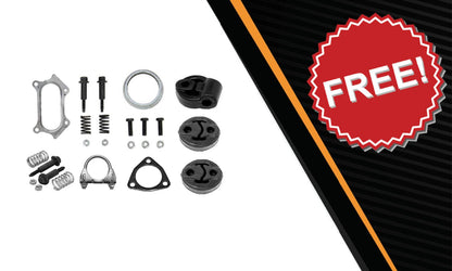 2010-2011 Honda CR-V 2.4L Front and Rear Catalytic Converter Resonator Pipe Kit | EPA Approved