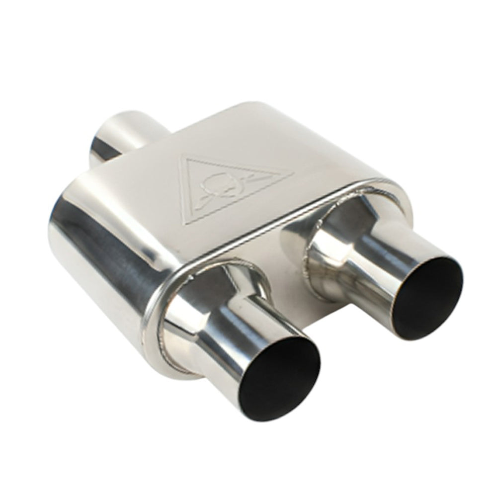 Stainless Steel Performance Universal Exhaust Muffler 2.9" ID x 2.6" OD x 13.25" Long
