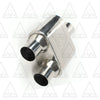 Stainless Steel Performance Universal Exhaust Muffler 2.9" ID x 2.6" OD x 13.25" Long