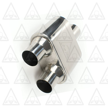 Stainless Steel Performance Universal Exhaust Muffler 2.9" ID x 2.6" OD x 13.25" Long