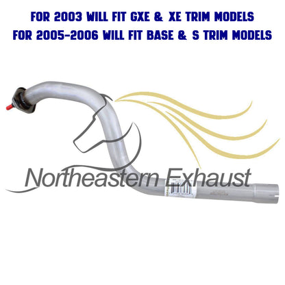2000-2006 Nissan Sentra 1.8L Exhaust Intermediate Pipe