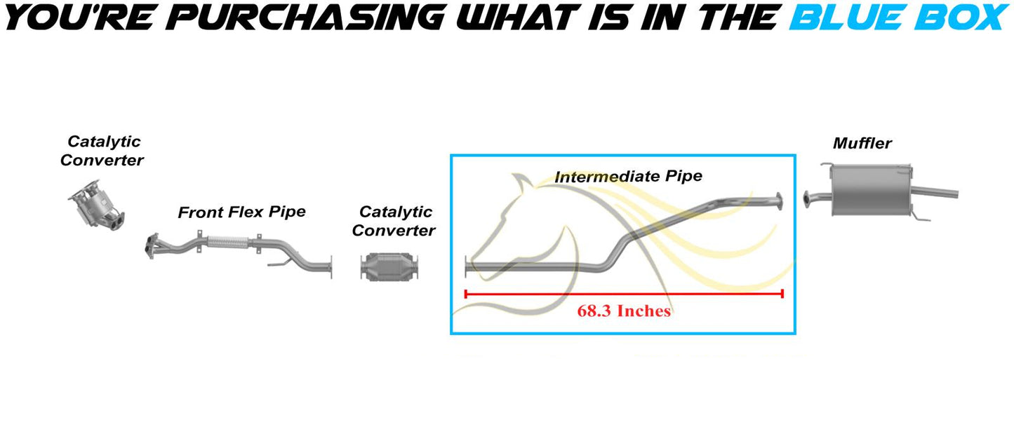 2000-2006 Nissan Sentra 1.8L Exhaust Intermediate Pipe