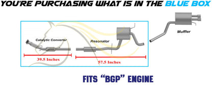 2005-2007 Volkswagen Jetta 2.5L Exhaust Catalytic Converter and Resonator Pipe | EPA Approved | BGP Engine