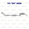 2005-2007 Volkswagen Jetta 2.5L Exhaust Catalytic Converter and Resonator Pipe | EPA Approved | BGP Engine