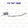 2005-2007 Volkswagen Jetta 2.5L Exhaust Catalytic Converter and Resonator Pipe | EPA Approved | BGP Engine