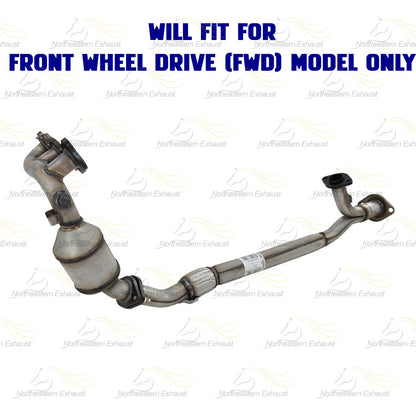 2004-2006 Toyota Sienna 3.3L Driver-side Exhaust Manifold Catalytic Converter and Y Pipe | EPA Approved | FWD
