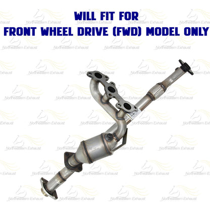 2004-2006 Toyota Sienna 3.3L Passenger Side Exhaust Catalytic Converter and Y Pipe Kit | EPA Approved | FWD