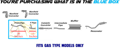 2014-2016 Toyota Highlander 3.5L Exhaust Pipes