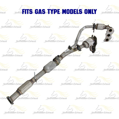 2014-2016 Toyota Highlander 3.5L Pair of Manifold Pipes and Rear Catalytic System Kit | EPA Approved | GAS Engine