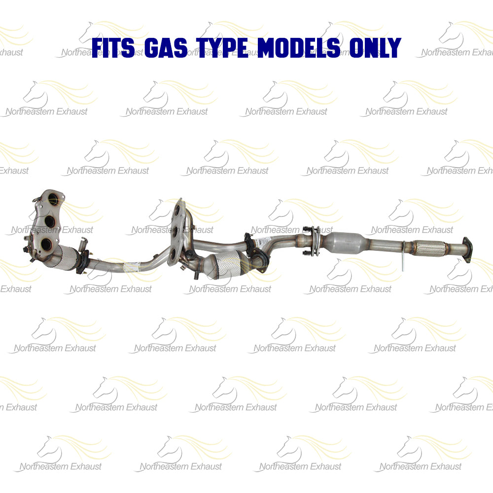 2014-2016 Toyota Highlander 3.5L Pair of Manifold Pipes and Rear Catalytic System Kit | EPA Approved | GAS Engine