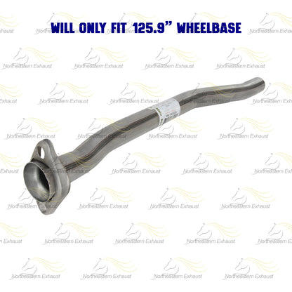 Stainless Steel Exhaust Intermediate Pipe for 1998-2003 Mazda B3000 3.0L | 1998-2003 Mazda B4000 4.0L | 125.9in WB