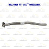 Stainless Steel Exhaust Intermediate Pipe for 1998-2003 Mazda B2300 2.3L | 1998-2003 Mazda B2500 2.5L