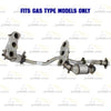 2014-2016 Toyota Highlander 3.5L Pair of Exhaust Manifold Catalytic Converter Front and Y Pipe Kit | EPA Approved | GAS Engine