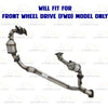 2004-2006 Toyota Sienna 3.3L Pair of Exhaust Manifold Catalytic Converter and Y Pipe Kit | EPA Approved | FWD